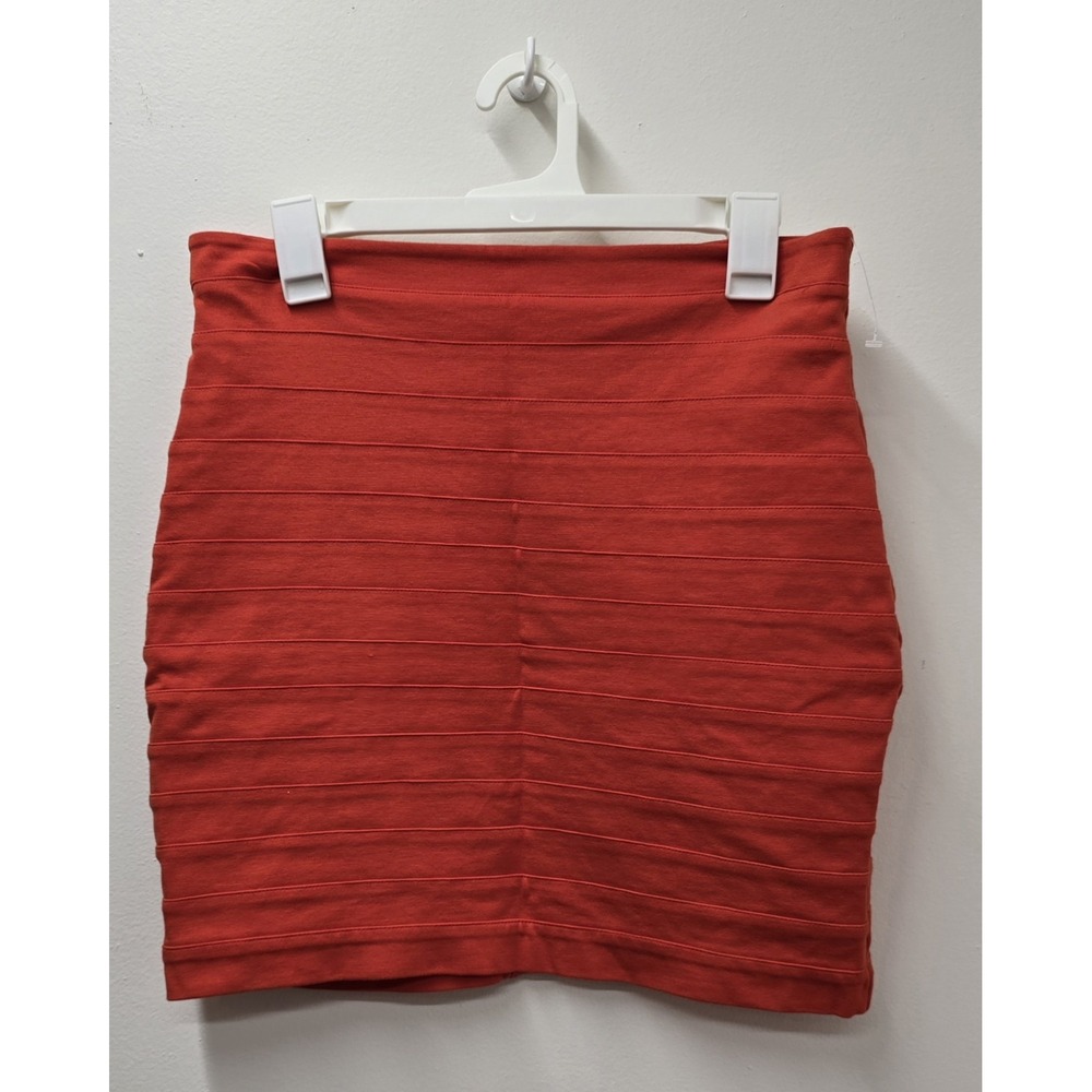 J.CREW Solid Straight & Pencil Short Skirt Orange Size 8 Regular